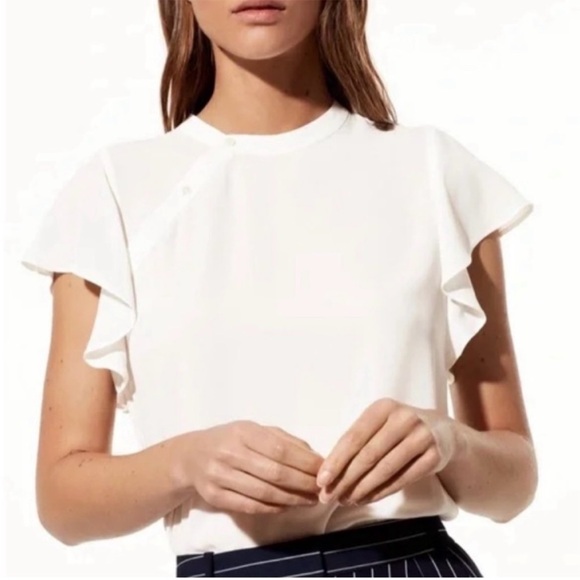 🍁Babaton SzS Cian Blouse in Scarlet Flame Red - Picture 5 of 5